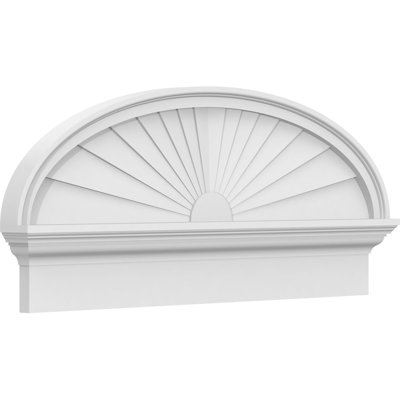 Fronton elliptique en PVC de qualité architecturale Sunburst