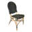 Hitchcock Plastic Outdoor Stacking Dining Side Chair with Cushions