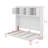 Queen Size Murphy Bed Wall Bed With Top Cabinets-671675109