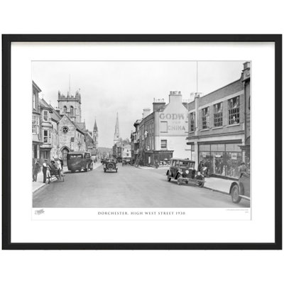 Dorchester, High West Street 1930 by Francis Frith - Single Picture Frame Print