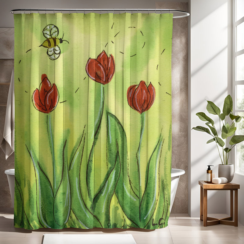 Rideau de douche Tinney, H 72 po x l 70 po