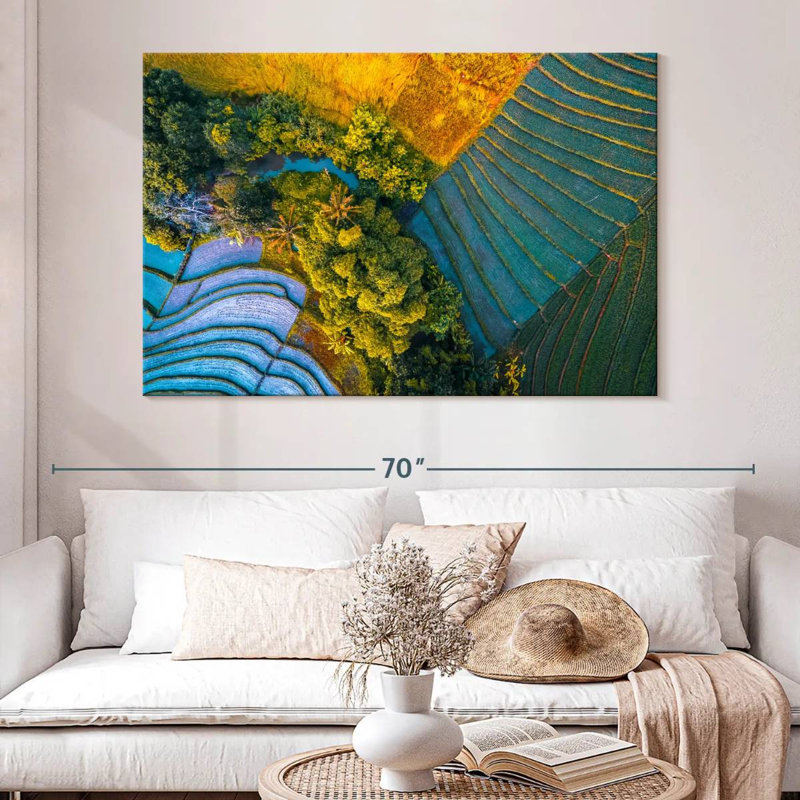 Rizières Alvord Bali, H 34 po x l 51 po