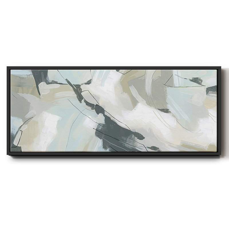 Shadow Cycle V - Framed Canvas, 20" H x 50" W