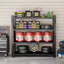 Étagère industrielle 5000LBS pour entrepôt, tablettes de garage réglables en métal robuste (H 69 po x l 71 po x P 23,7 po) Unité de rangement 5000LBS, noir-129674307