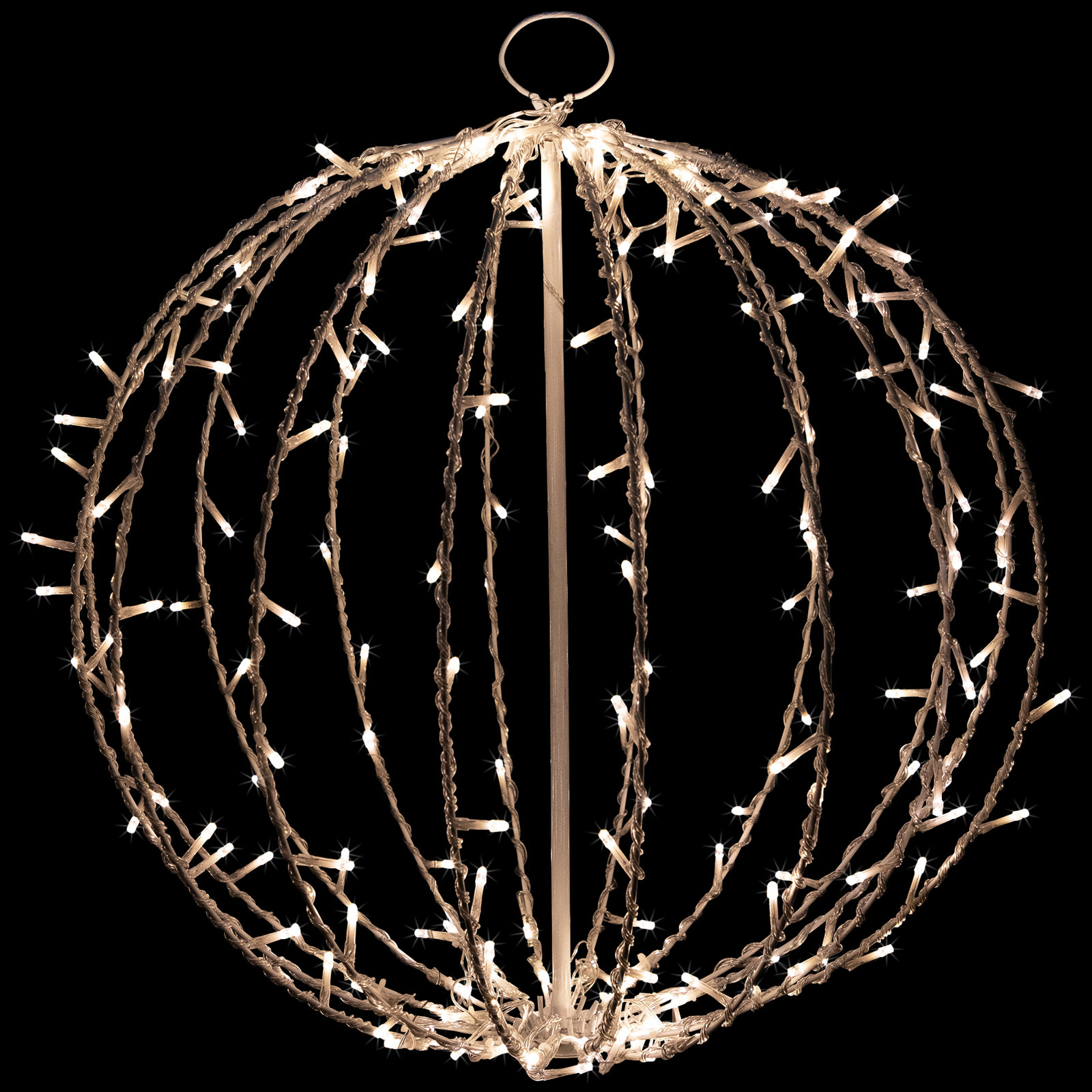 Lighted Christmas Hanging Light Ball, 23" H x 20" W x 20" D