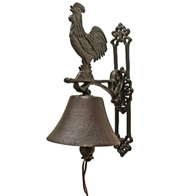 Cloche suspendue coq sonnette