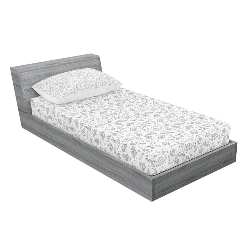 Microfiber Sheet Set, Twin Sheet Set with Fitted Sheet