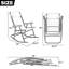 Ensemble de chaises berçantes pliantes pour patio-481018262