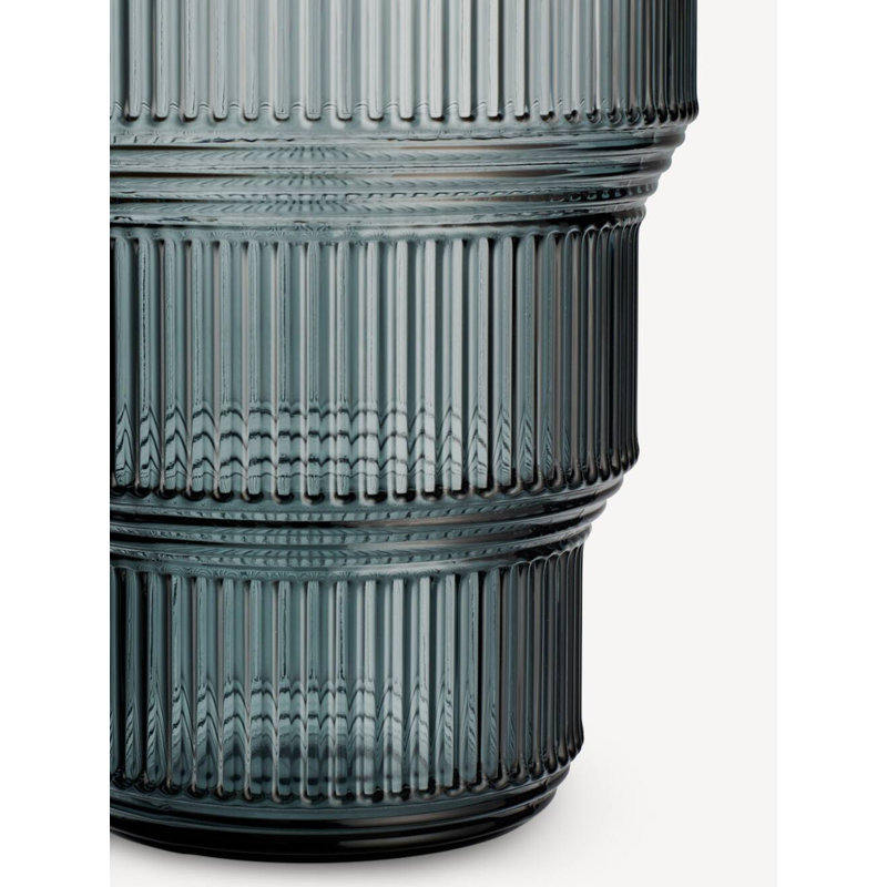 Pavilion Glass Table Vase, Gray