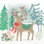 Reindeer Jubilee V par Mary Urban - reproduction d'art sur toile tendue