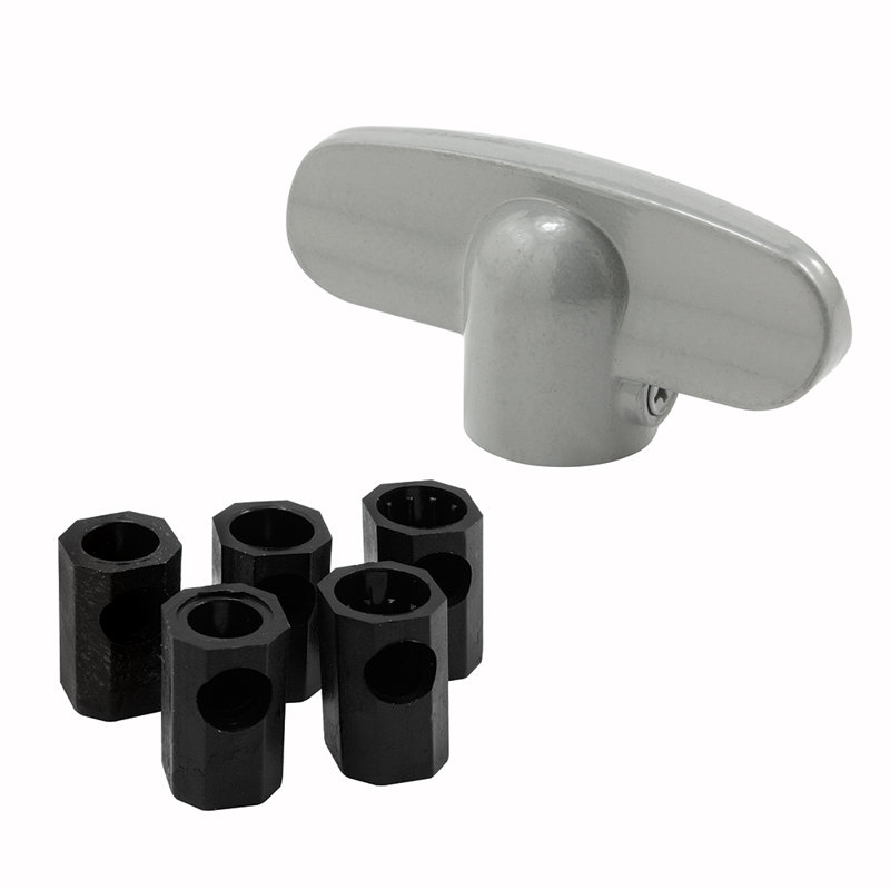 Prime-Line Universal, Tee-Crank Casement Window Handle, Gray