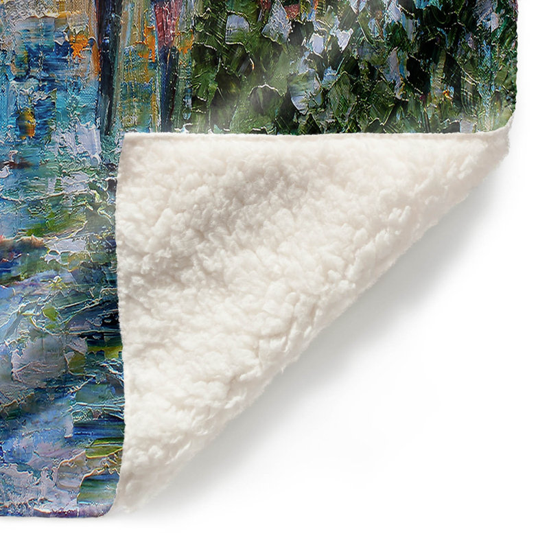 Couverture sherpa douce d’automne central park, l 51 po x L 60 po