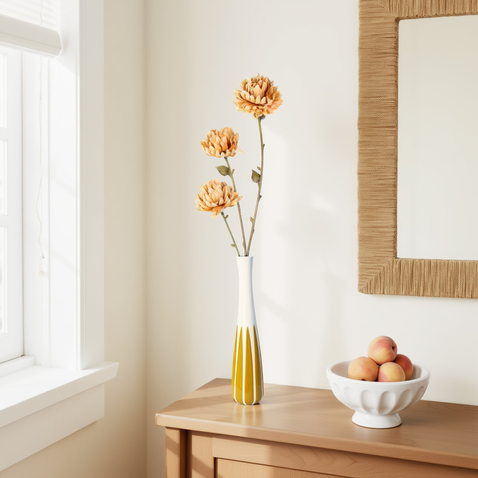 Mum Floral Stems, Mustard