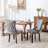 Friedhard Upholstered Wing-Back Dining Chair with Backstitching Nailhead Trim and Solid Wood Legs,Set of 2-189185872