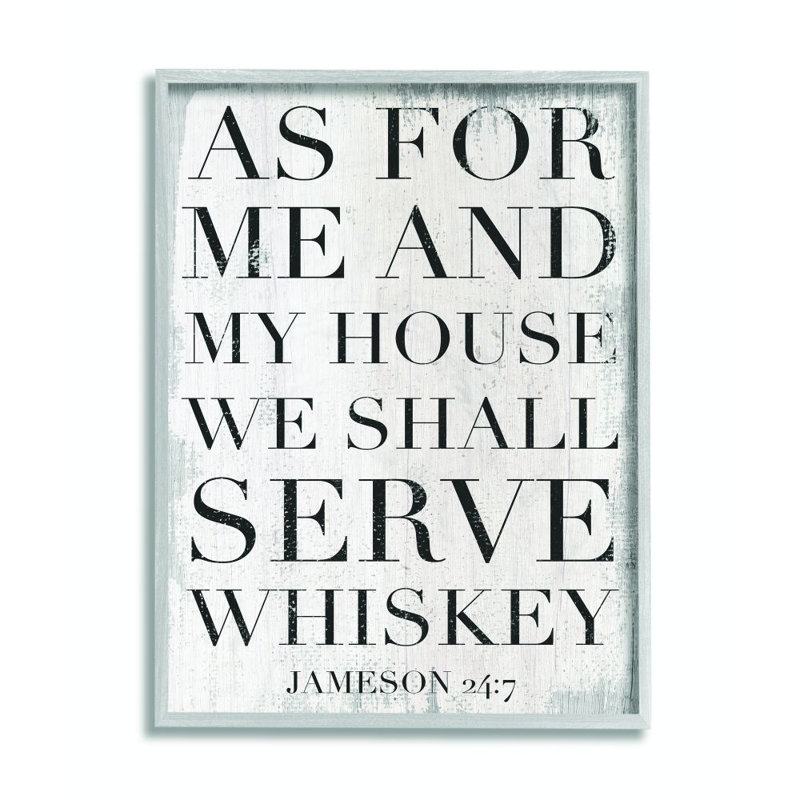 «Serve Whiskey Funny Family Kitchen Word Design», reproduction d'art textuel sur toile, H 20 po x l 16 po x P 1,5 po