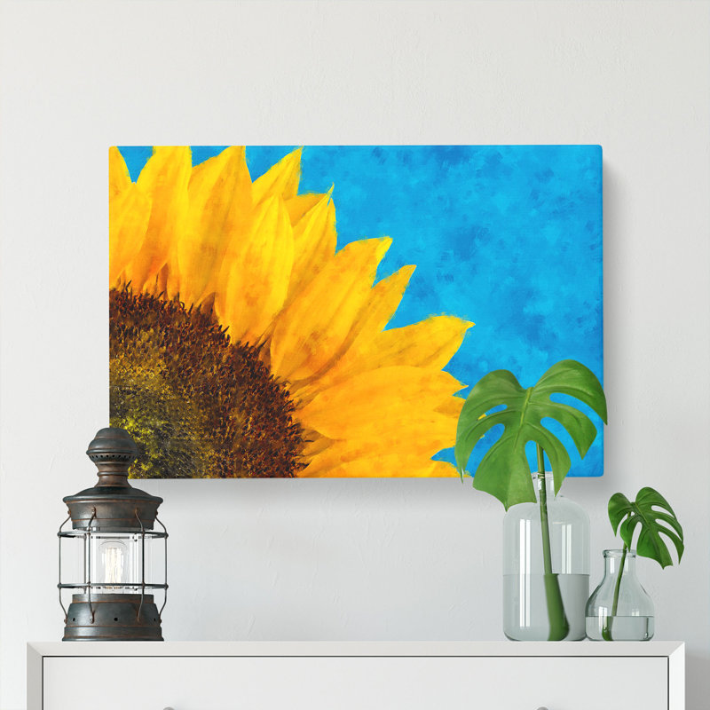Sunflower at the End of Summer - Wrapped Canvas, 50cm H x 76cm W x 3cm D