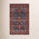 Red Blue Hand-Tufted Wool Oriental Rug
