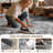 Modern Area Rug Abstract Washable Rugs with Non-Slip Backing for Living Room Bedroom-Gray-37871135