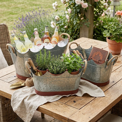 Jaxon Metal Pot Planter