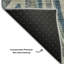 Tapis bleu sarcelle lavable à la machine Premium Prisco-545842218
