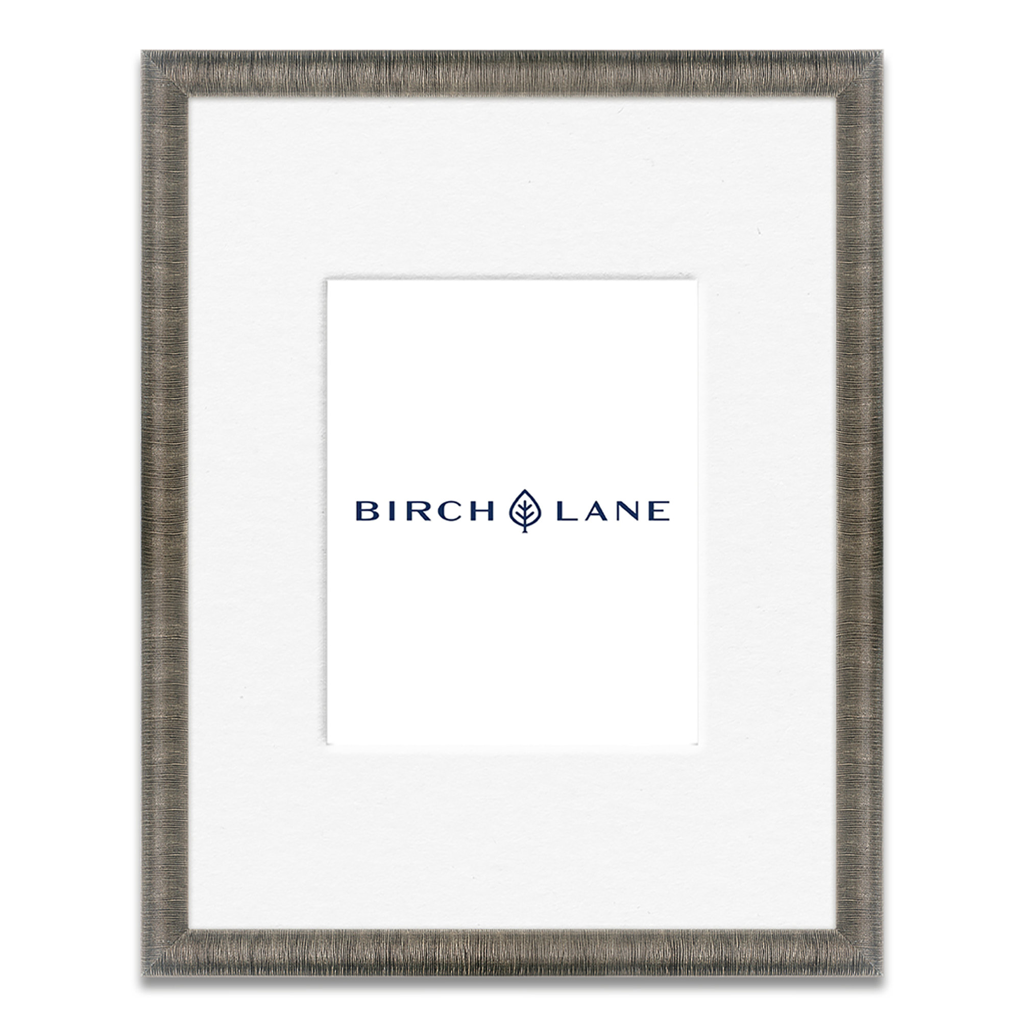 Chopra Wood Picture Frame with Mat, 8" x 10", Fog