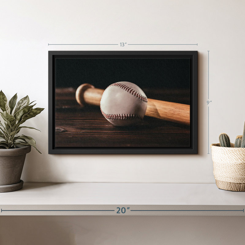 Baseball Things Canvas Print, 9" H x 13" W