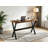 Raihan Pine Solid Wood Top Metal Base Dining Table-135271118