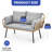 Patio Wicker Chair for Outdoor with All-Weather Beige Rattan and Soft Cushions