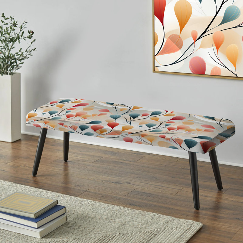 Banc rembourré éclectique noir, Subtle Whispers