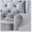 Chaise pivotante grise avec fauteuil oscillant