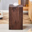 Table d'appoint 12 x 12 x 20 en grain de bois de noyer - Table basse moderne en bois aggloméré pour le salon, aucun assemblage requis