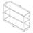 Weston Black Nickel 2-Shelf Glass Top Entryway Console Table
