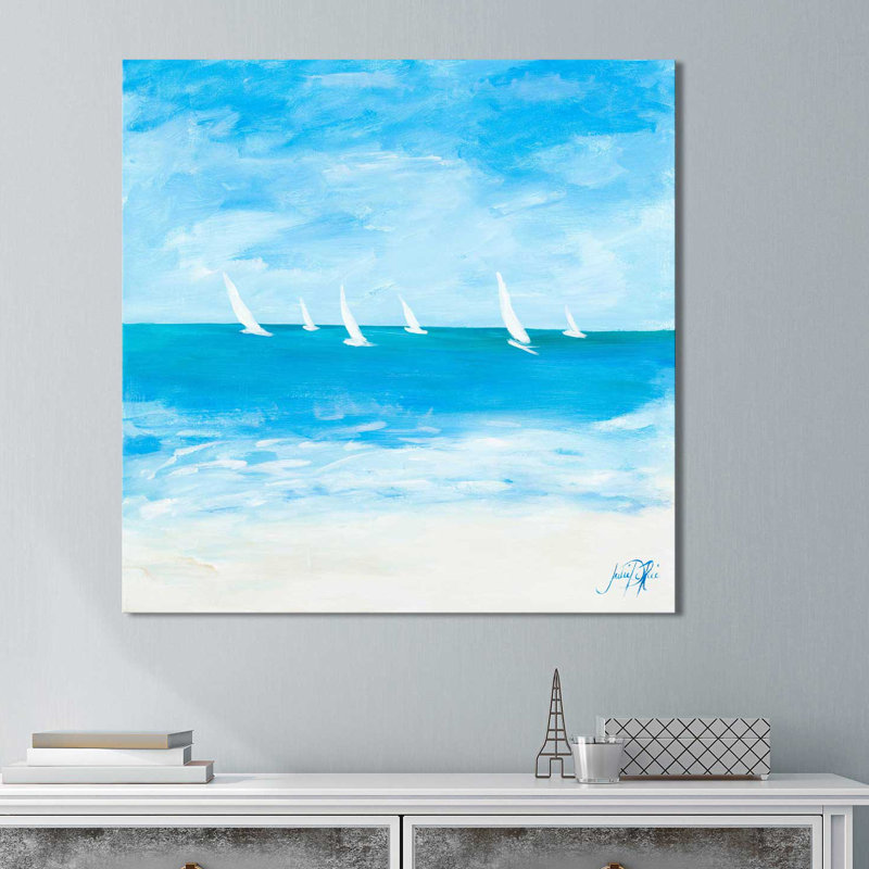«Windjammer II», reproduction de peinture acrylique, H 18 po x l 18 po x P 1 po, Toile tendue