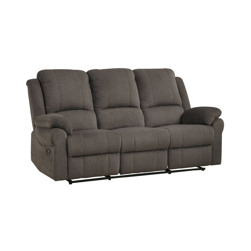 Canapé inclinable, chenille brune, Brown