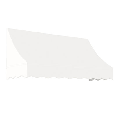 Awntech Nantucket Fixed Awning, 76.5"W x 44"H x 36"D, White