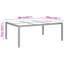 Rectangular Metal Outdoor Dining Table , 200cm cm W 150cm cm D