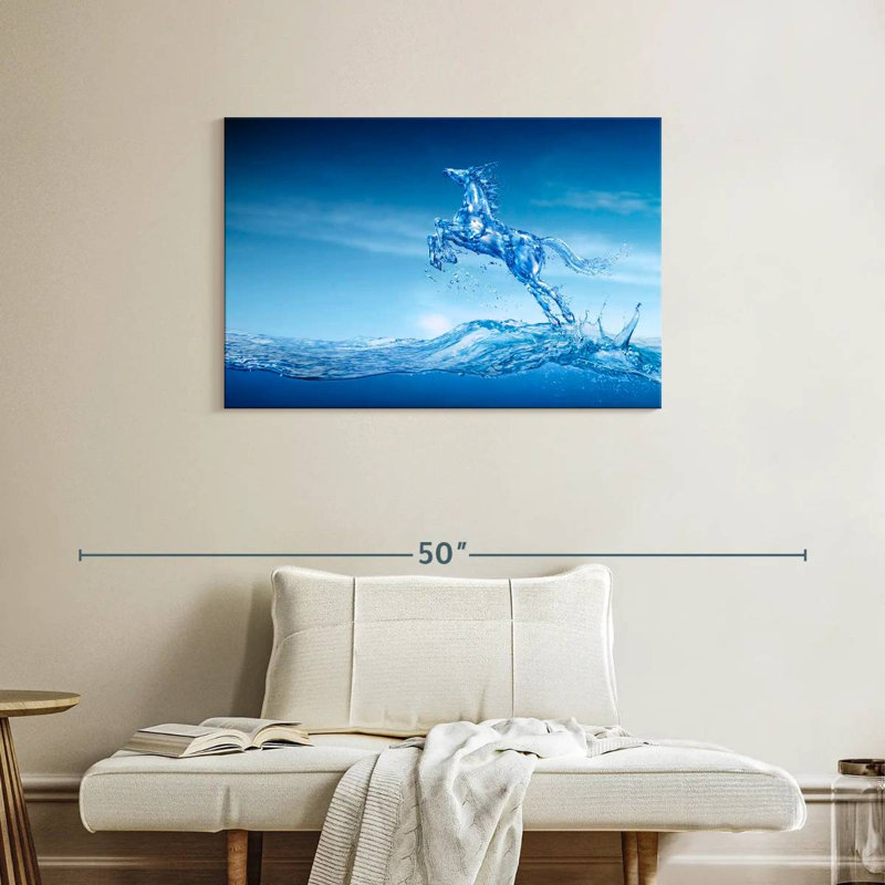 Water Horse, 24" H x 36" W