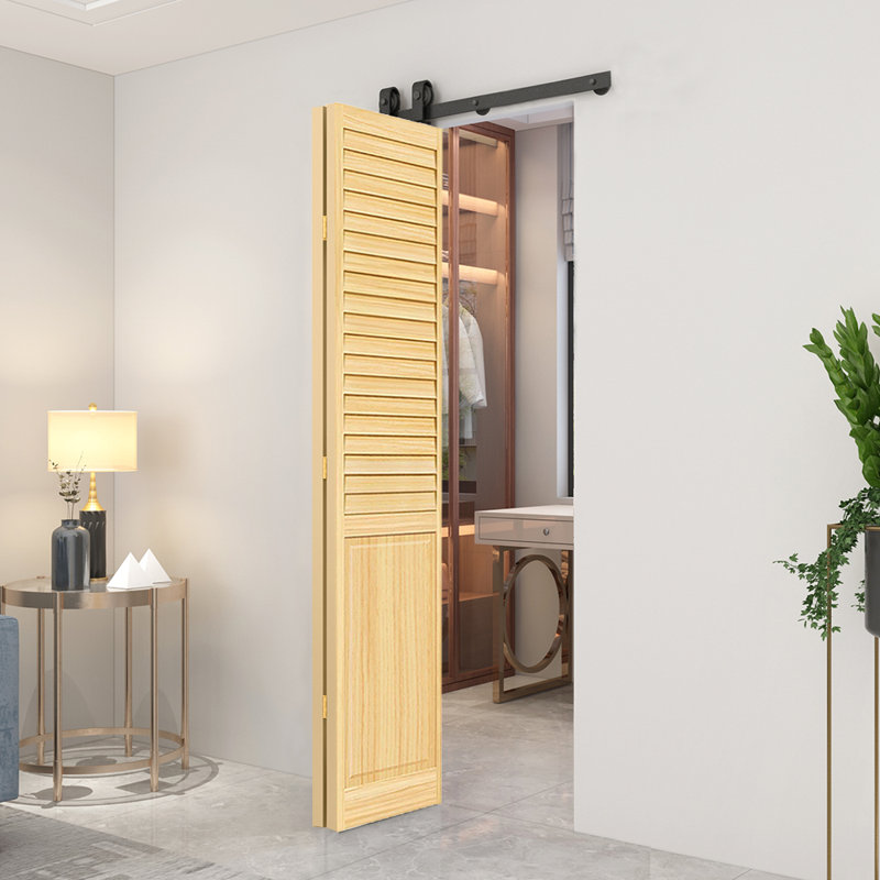 Porte pliante en bois et métal, 24 po x 80 po