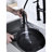 Matte Black Kitchen Pull-Down Faucet - Dual Handle For Precise Water Flow Control, 360-Degree Rotating Nozzle, Quality Brass Build Bridge With Spray Exact And Temperature Rotatable High Material-118956156