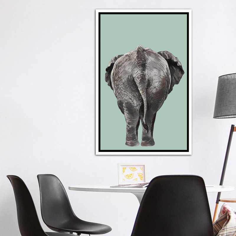 Animals, White Framed Canvas, 60" H x 40" W x 1.5" D
