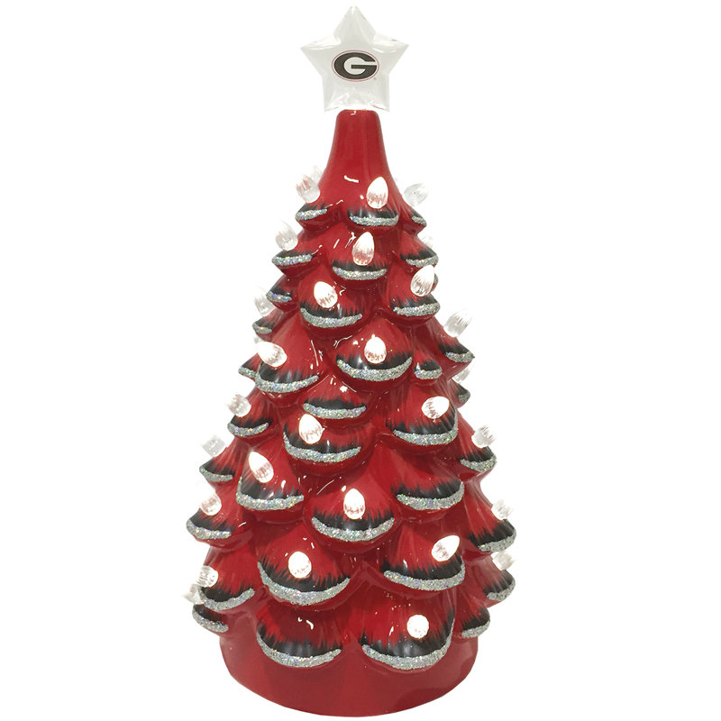 Arbre en céramique NCAA College Spirit, Georgia Bulldogs