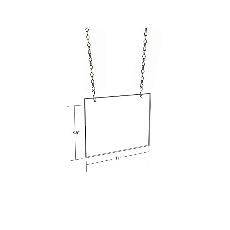 Clear Acrylic Hanging Ceiling Poster Frame