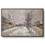 «The Boulevard de Pontoise at Argenteuil, Snow Effect», 1875 - Claude Monet, toile tendue avec châssis-132875017-132875019