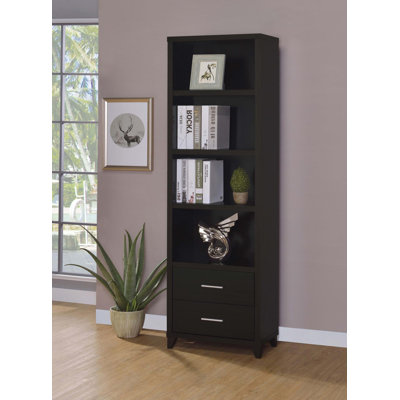 2 - Drawer Media Tower in Cappuccino