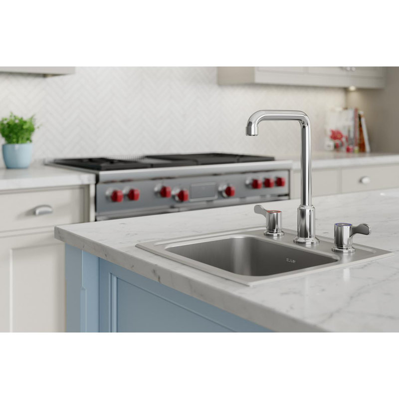 Double Handle Kitchen Faucet With Accessories
