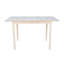 Table de salle à manger extensible en bois massif Ginna
