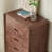 Modern Simple Ebony Entrance Cabinet Solid Wood Accent Chest