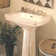 Promenade Vitreous China 24" Pedestal Bathroom Sink with Overflow