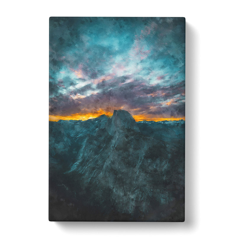 Mountains In California - Wrapped Canvas Painting, 60cm H x 40cm W x 3cm D