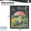 Champignon rouge dans un cadre flottant ensoleillé, conçu par The Prints Vibe-284930337-284930340